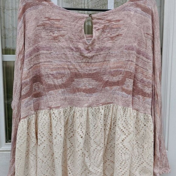 Free People Diamonds Forever Dusty Pink Top - Picture 6 of 7